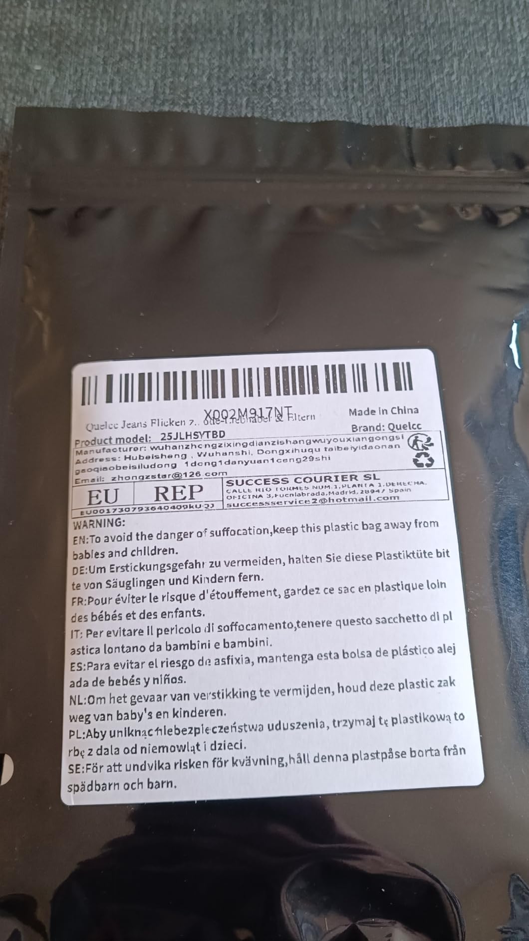 Quelcc Toppe Termoadesive Jeans 25 Pezzi 5 Colori Blu