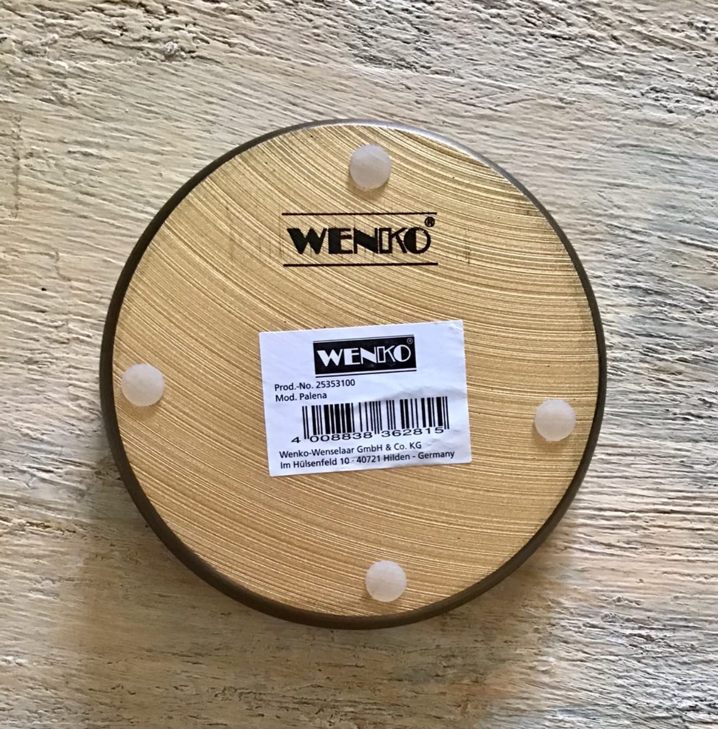Wenko Palena portasapone bronzo Ø 10,5 cm