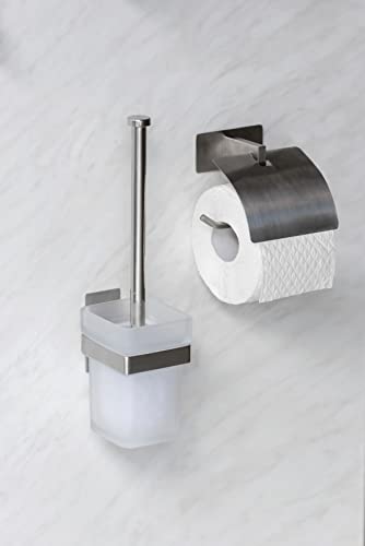 Wenko Genova Turbo-Loc set bagno opaco con scopino
