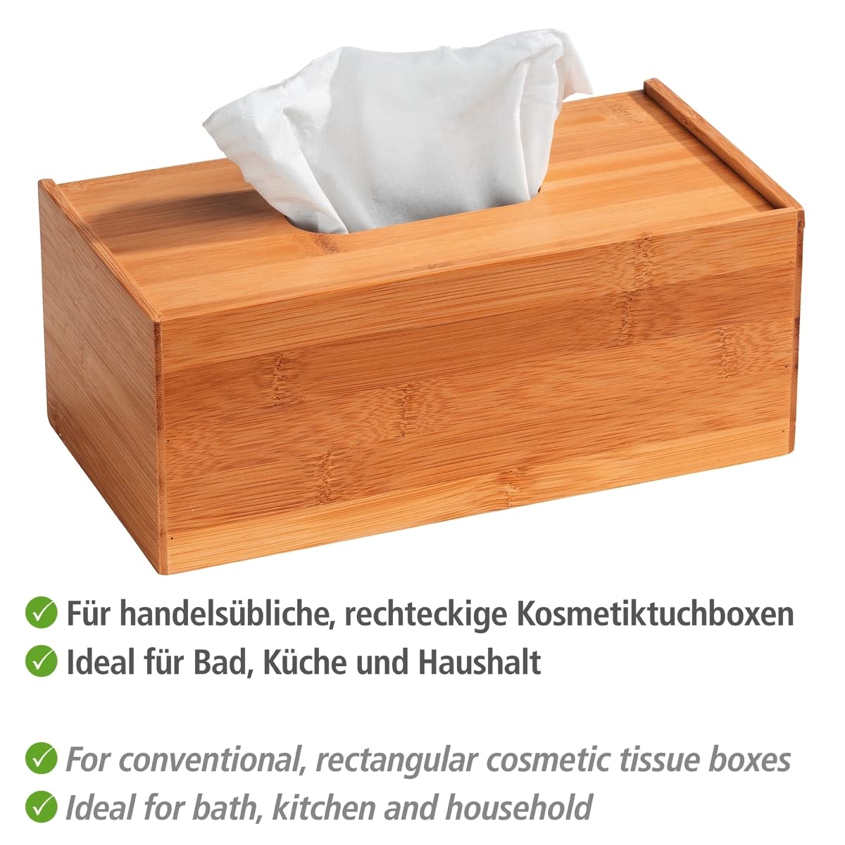 Wenko Terra organizer bambù 3 scomparti naturale