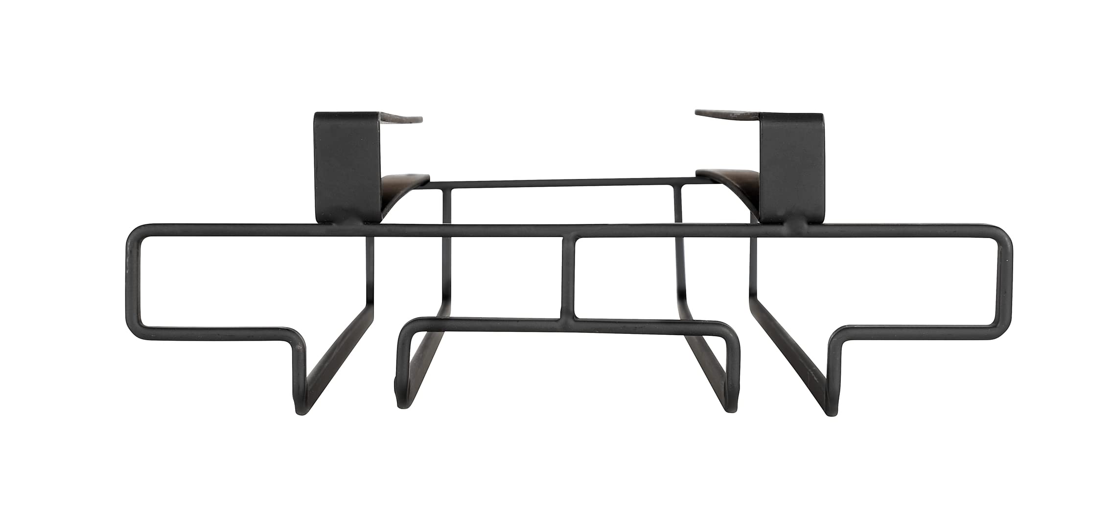Wenko portabicchieri sottopensile 20x28 cm nero per 6 bicchieri