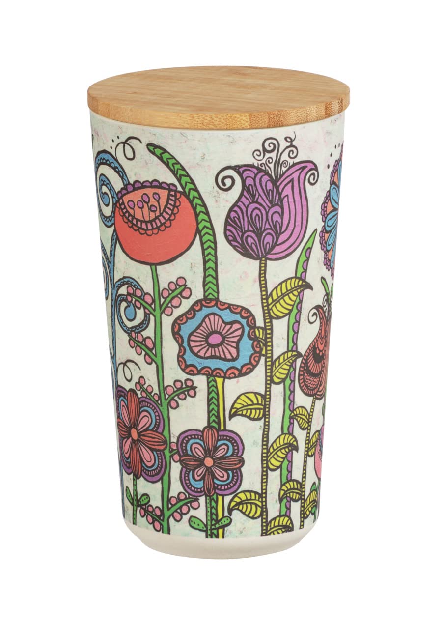 Wenko Flowers barattolo ermetico 0,7 L coperchio bambù