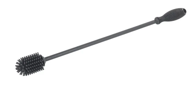 Wenko Spazzola Lavabottiglie Silicone 38 cm Grigia Biberon