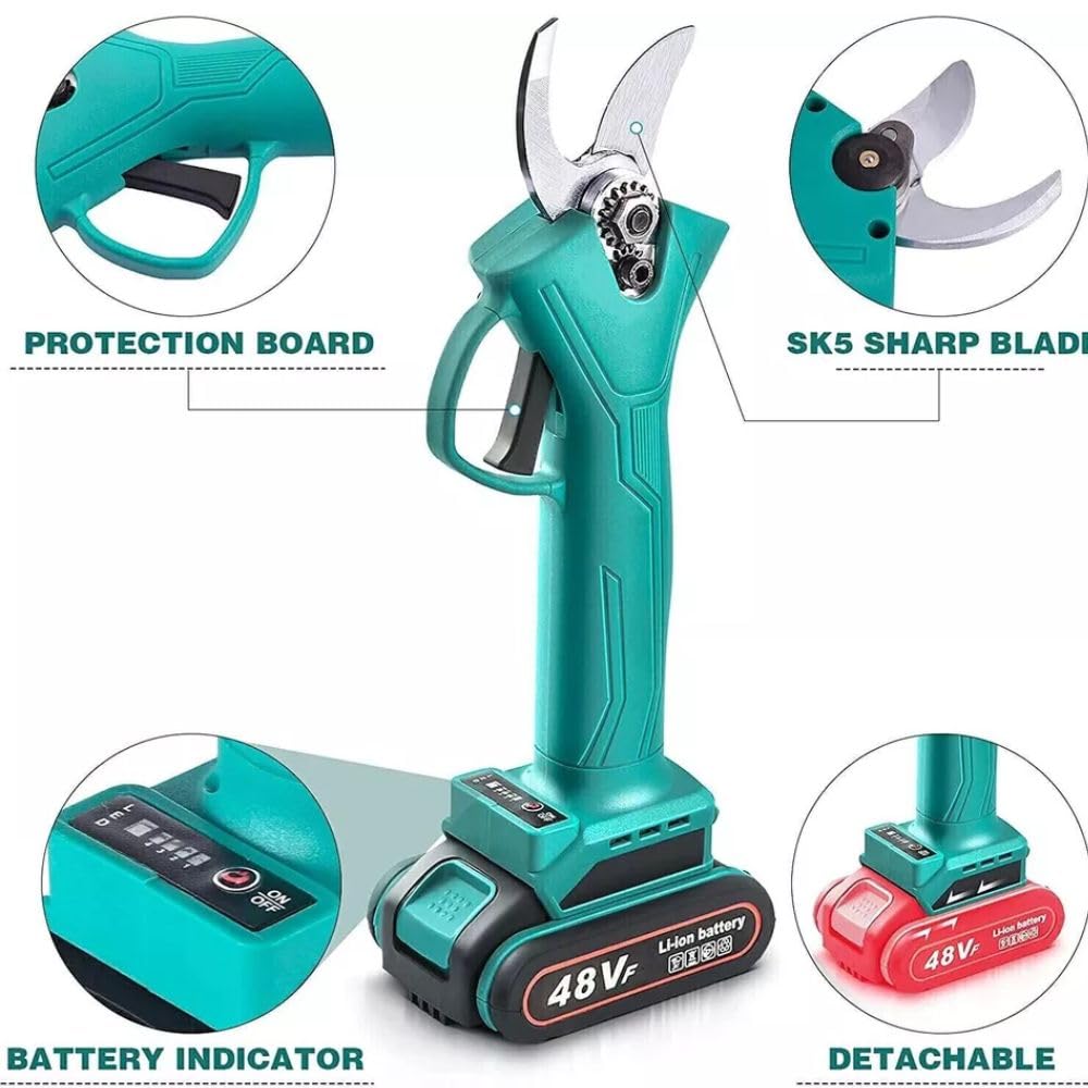 Cecaro Group forbici potatura elettriche 48V 2 batterie 30 mm