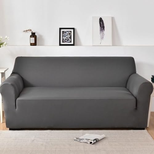 Cecaro Group Copridivano Elastico Antimacchia Grigio 3 Posti 180-220cm