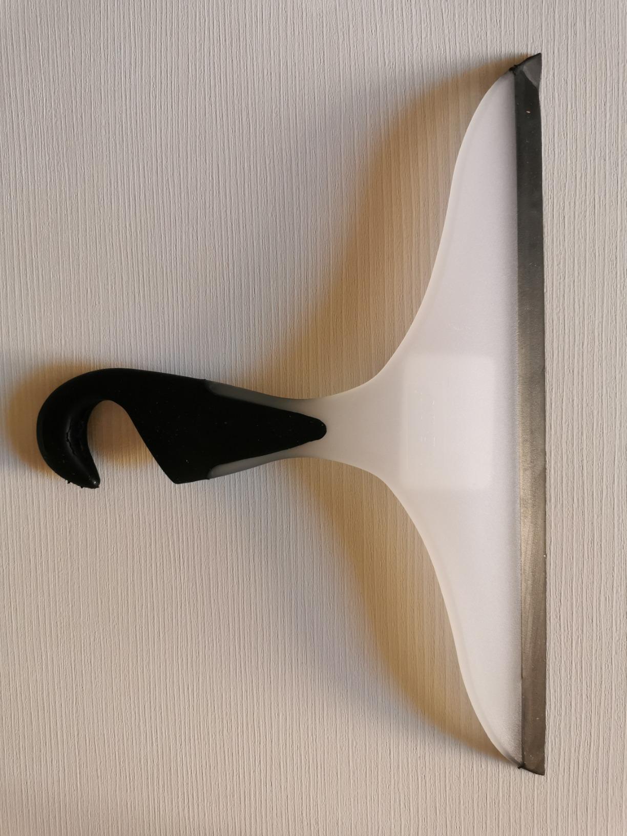 Wenko Loano Tergidoccia Vetro 23 cm Azzurro Bianco con Gancio