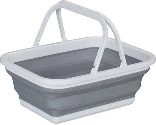 Cecaro Group Bacinella Pieghevole 38x28x15 con Manico grigia