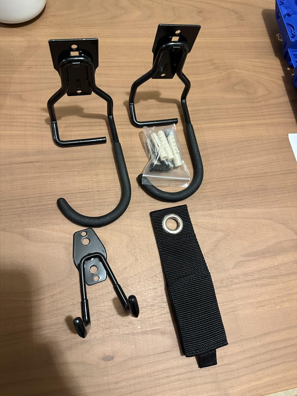 3-H gancio bici da muro acciaio 45 kg 8 pezzi