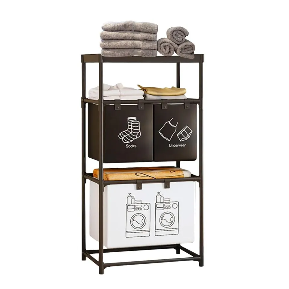 Cecaro Group 3 Livelli portabiancheria 44x31x97 cm 4 ceste