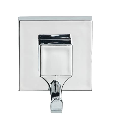 Wenko Vacuum-Loc Ganci Quadrati Cromo Set 2 Pezzi