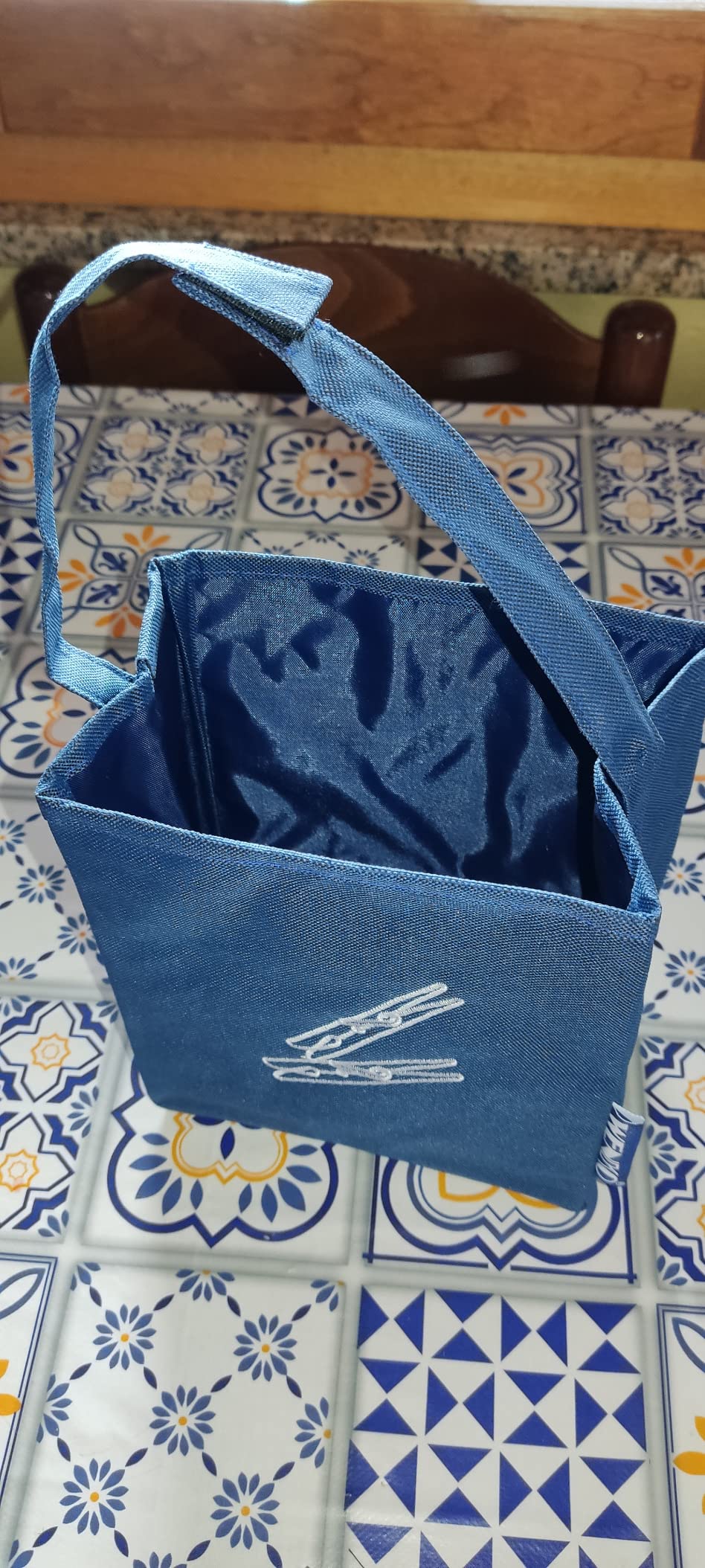 Wenko Cestino per Mollette Blu in Poliestere