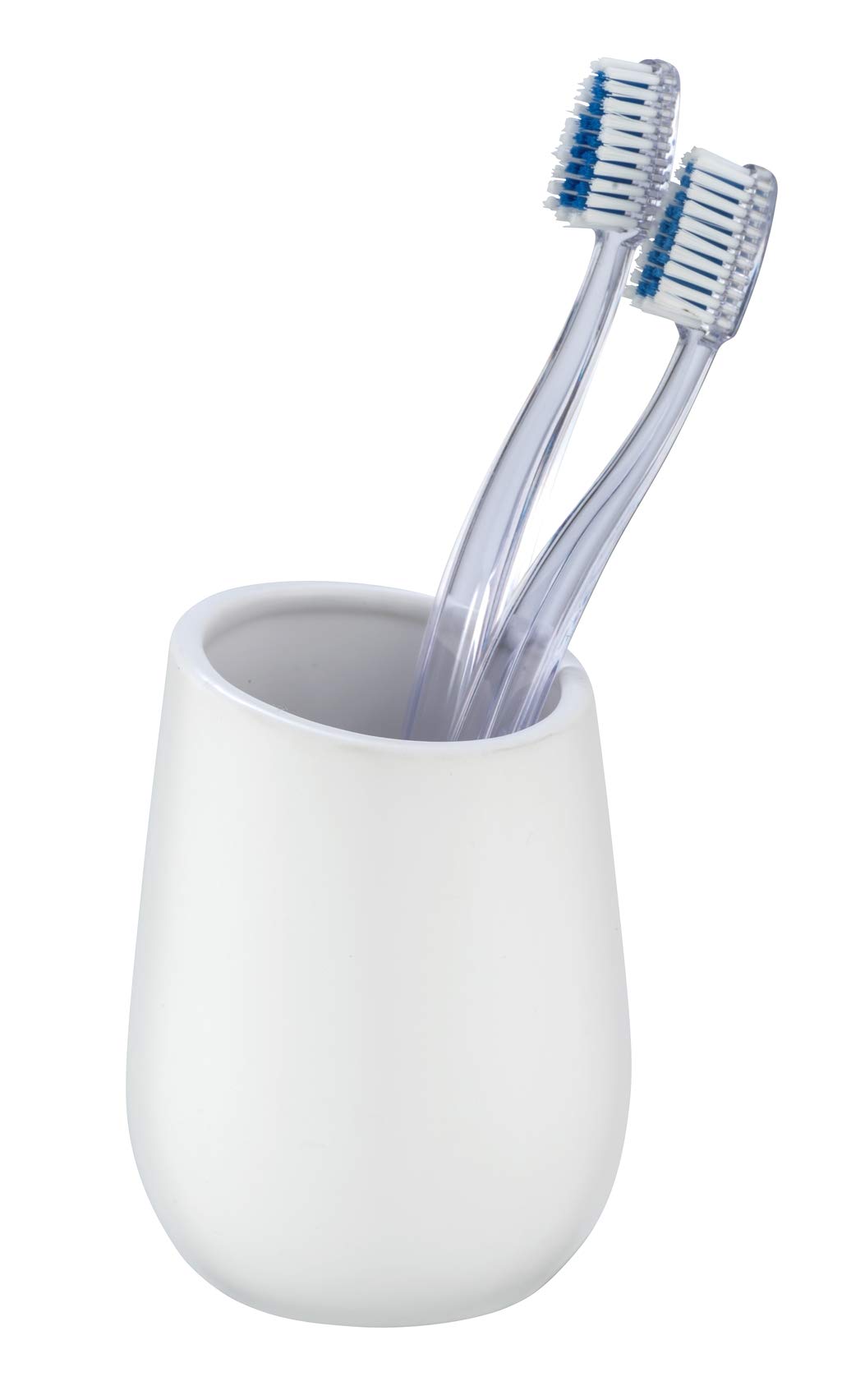 WENKO Badi bicchiere portaspazzolini ceramica bianco