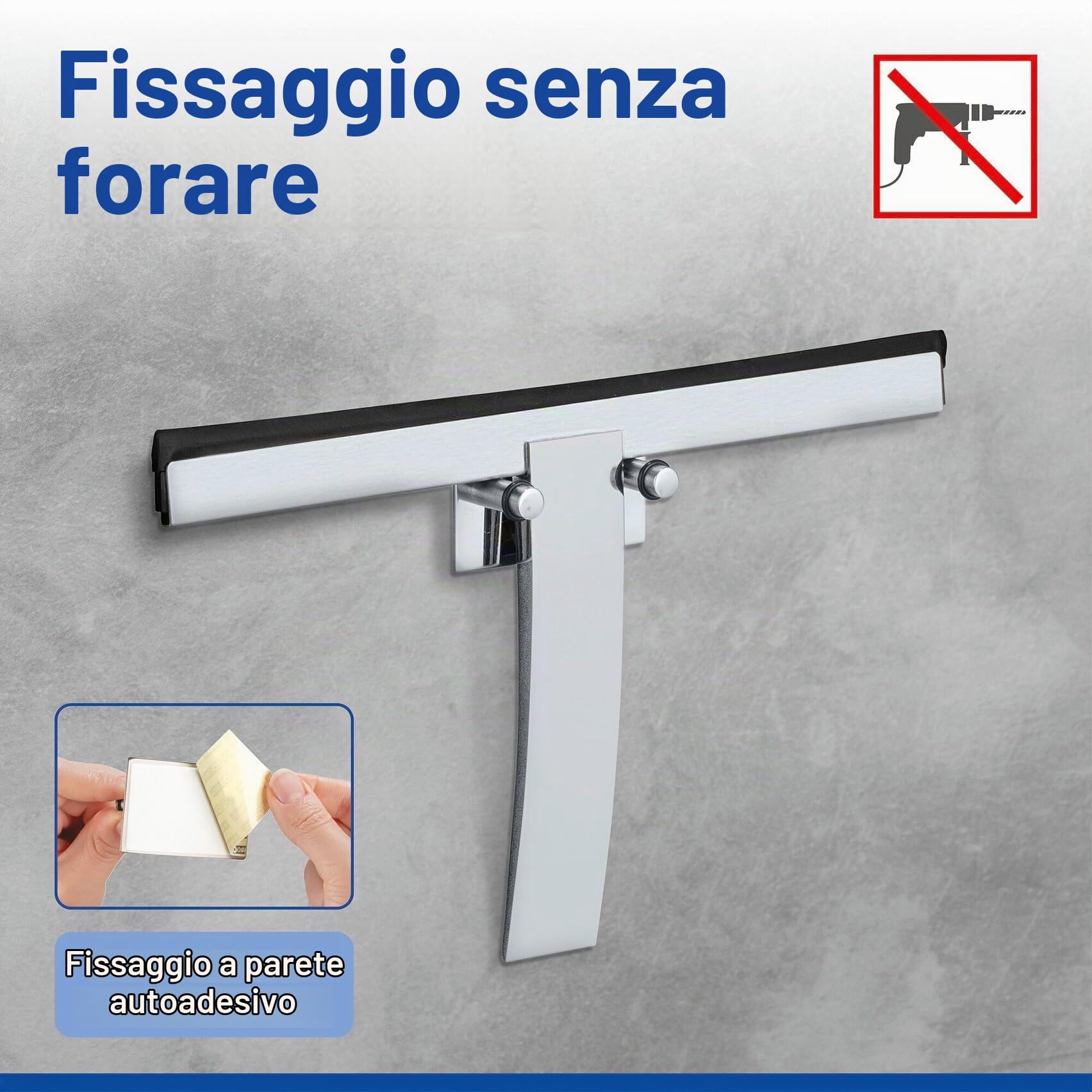WENKO Gela tergidoccia vetro zinco lucido 24 cm