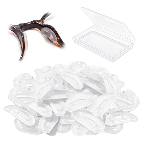 Quelcc Naselli Occhiali Silicone Trasparenti 20 Paia