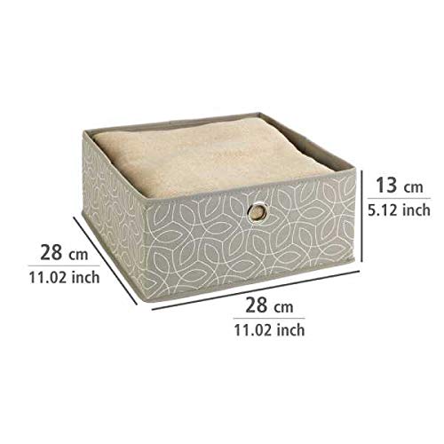 Wenko Balance Organizer Cassetti 2 Pezzi TNT Tortora 28x28 cm