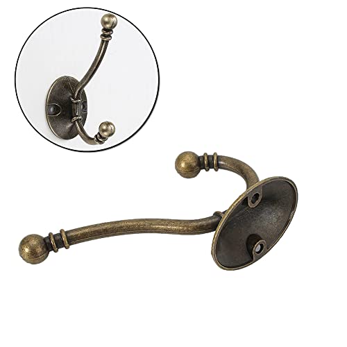 Lxoraziy ganci parete bronzo vintage doppio 5 pezzi