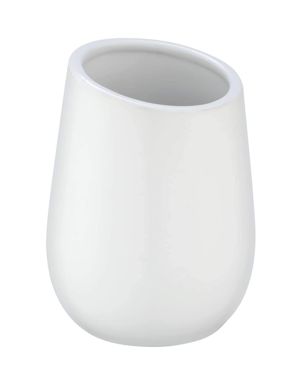WENKO Badi bicchiere portaspazzolini ceramica bianco