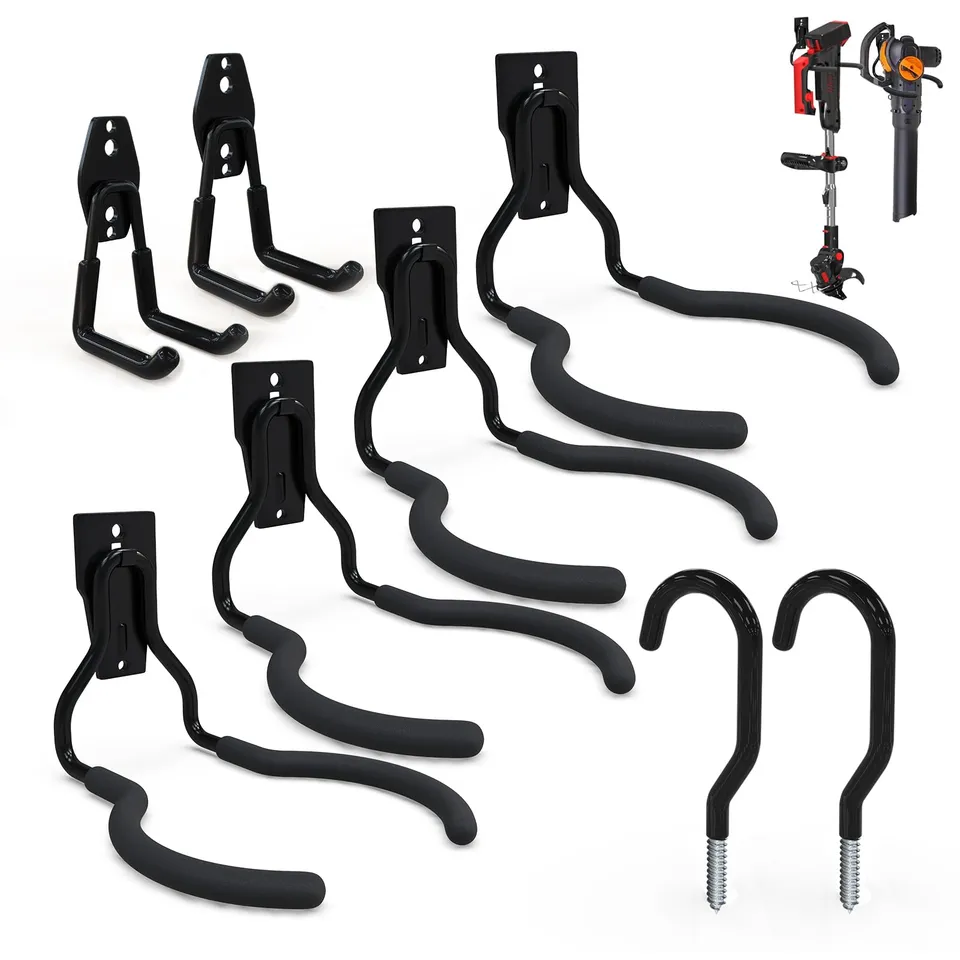 3-H Ganci da Parete Garage 8 Pezzi 50 kg
