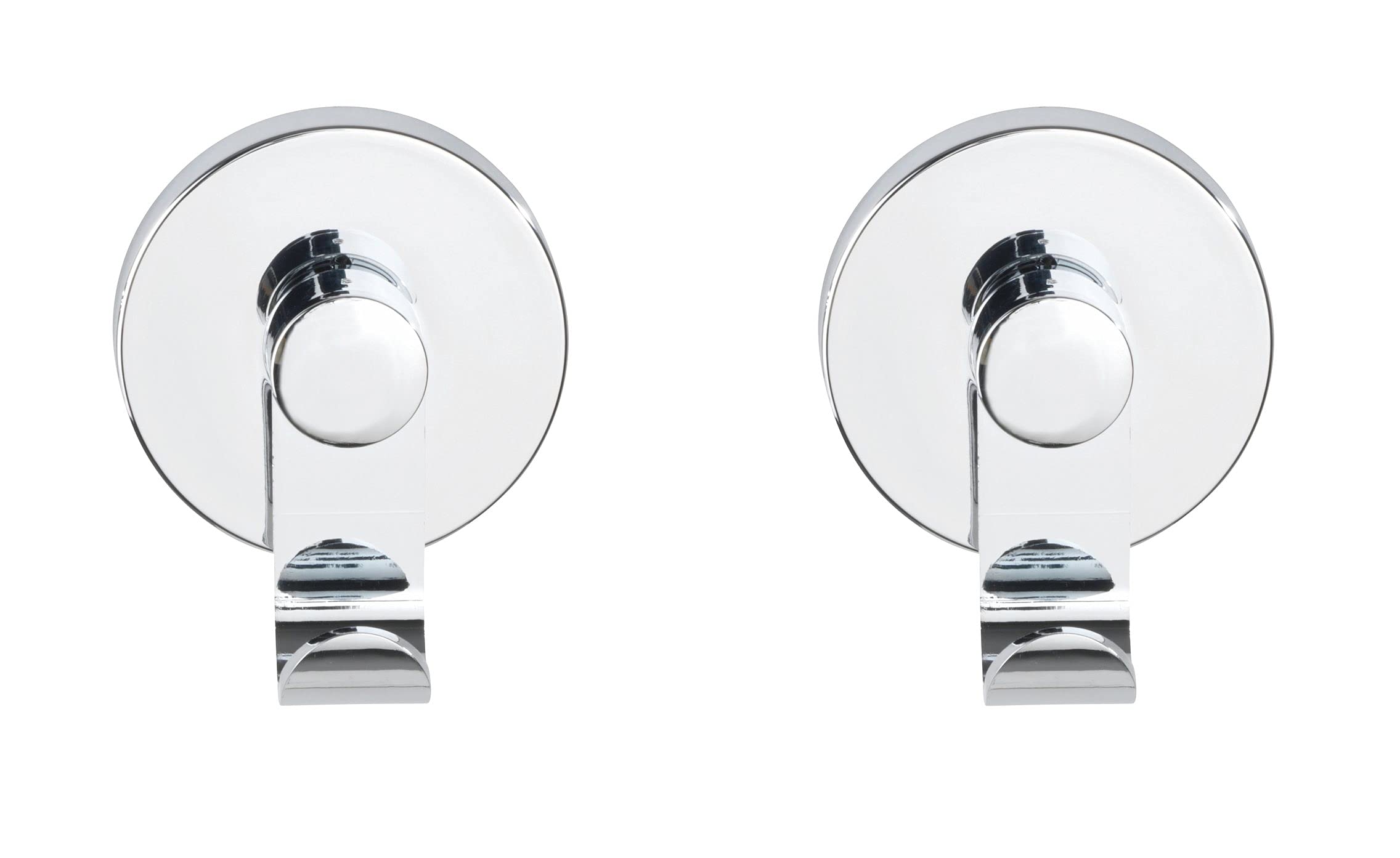 Wenko Vacuum-Loc ganci parete cromo set 2 pezzi senza forare