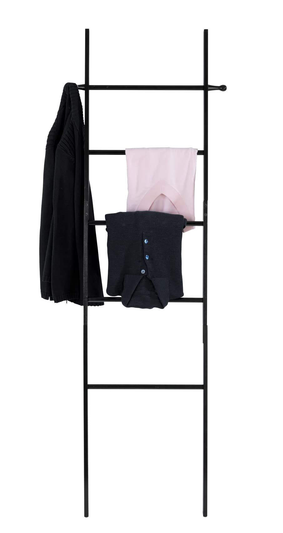 Wenko Loft Scaletta Portasalviette Bambù Nero 43x170 cm