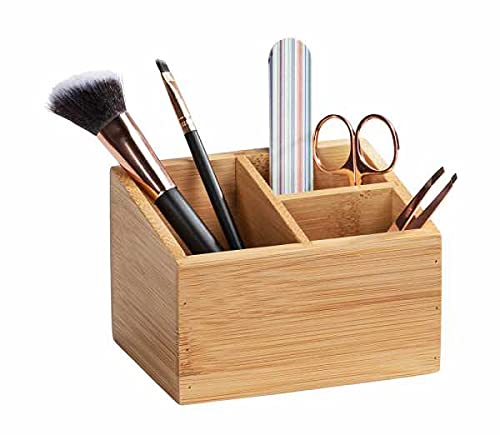 Wenko Terra organizer bambù 3 scomparti 12x8x9 cm marrone