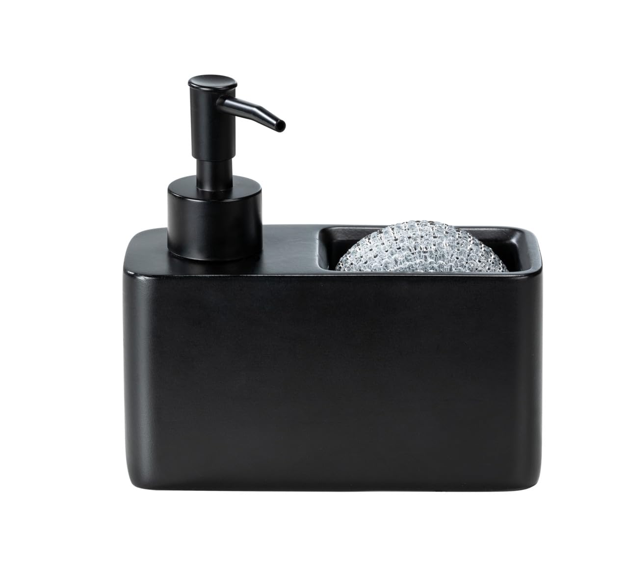 Wenko Resa dispenser detersivo 150 ml nero con spugna