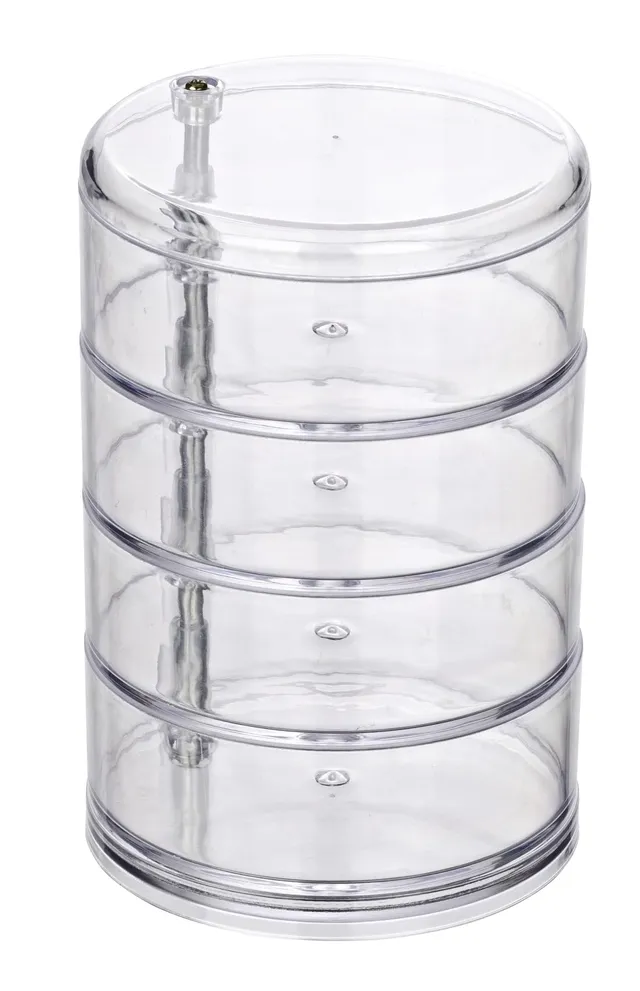 Wenko Torre organizer cosmetici trasparente