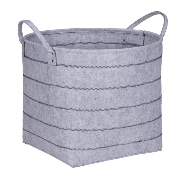 Wenko Nella XL cesto feltro grigio 129 l con manici
