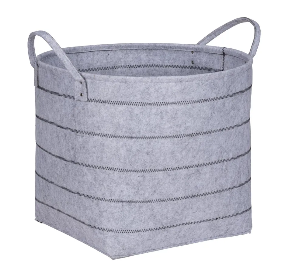 Wenko Nella XL cesto feltro grigio 129 l con manici