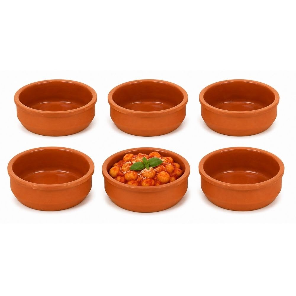 Cecaro Group tegamini terracotta forno 12 cm set 6 pezzi