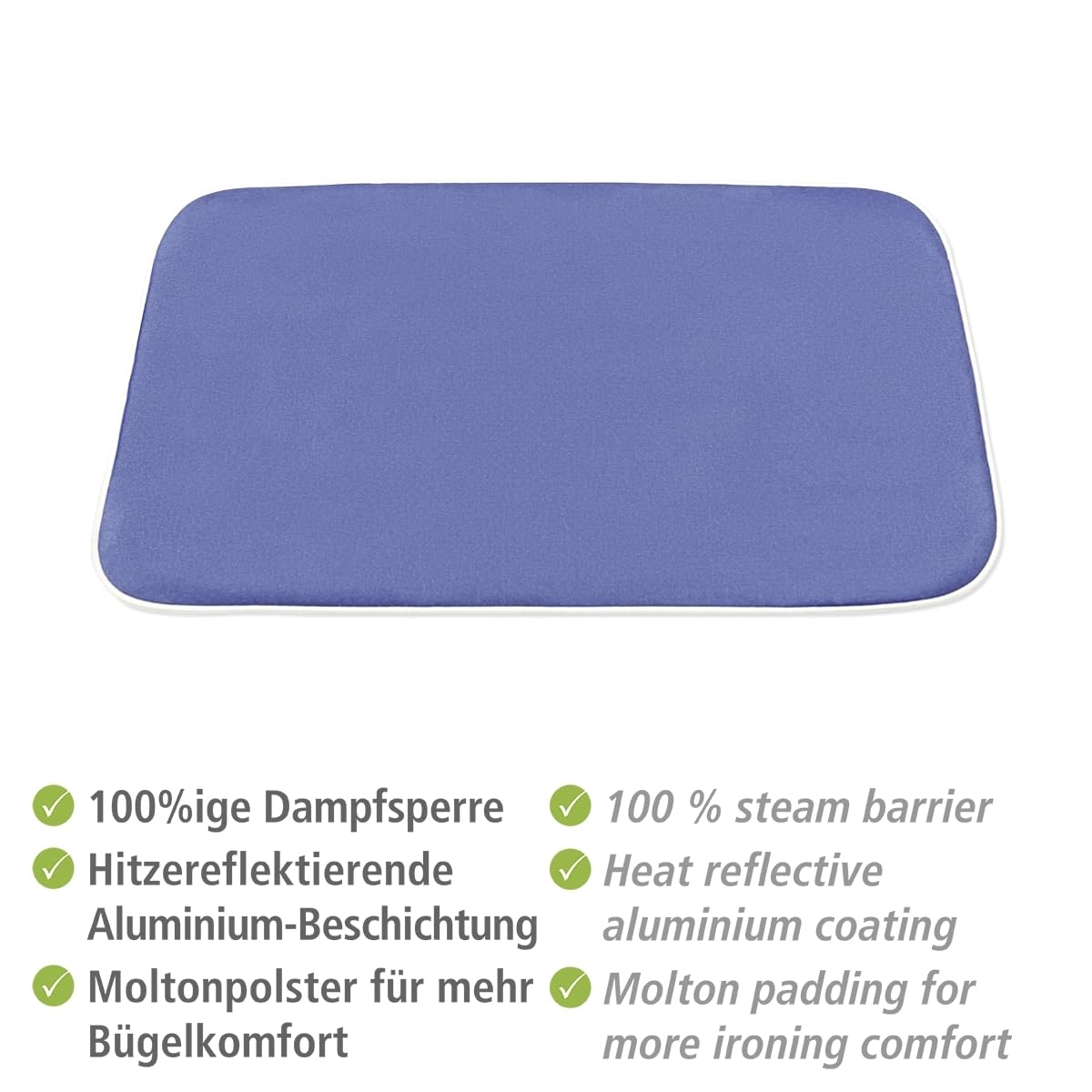 Wenko telo stiro a vapore 65x100 cm blu cotone