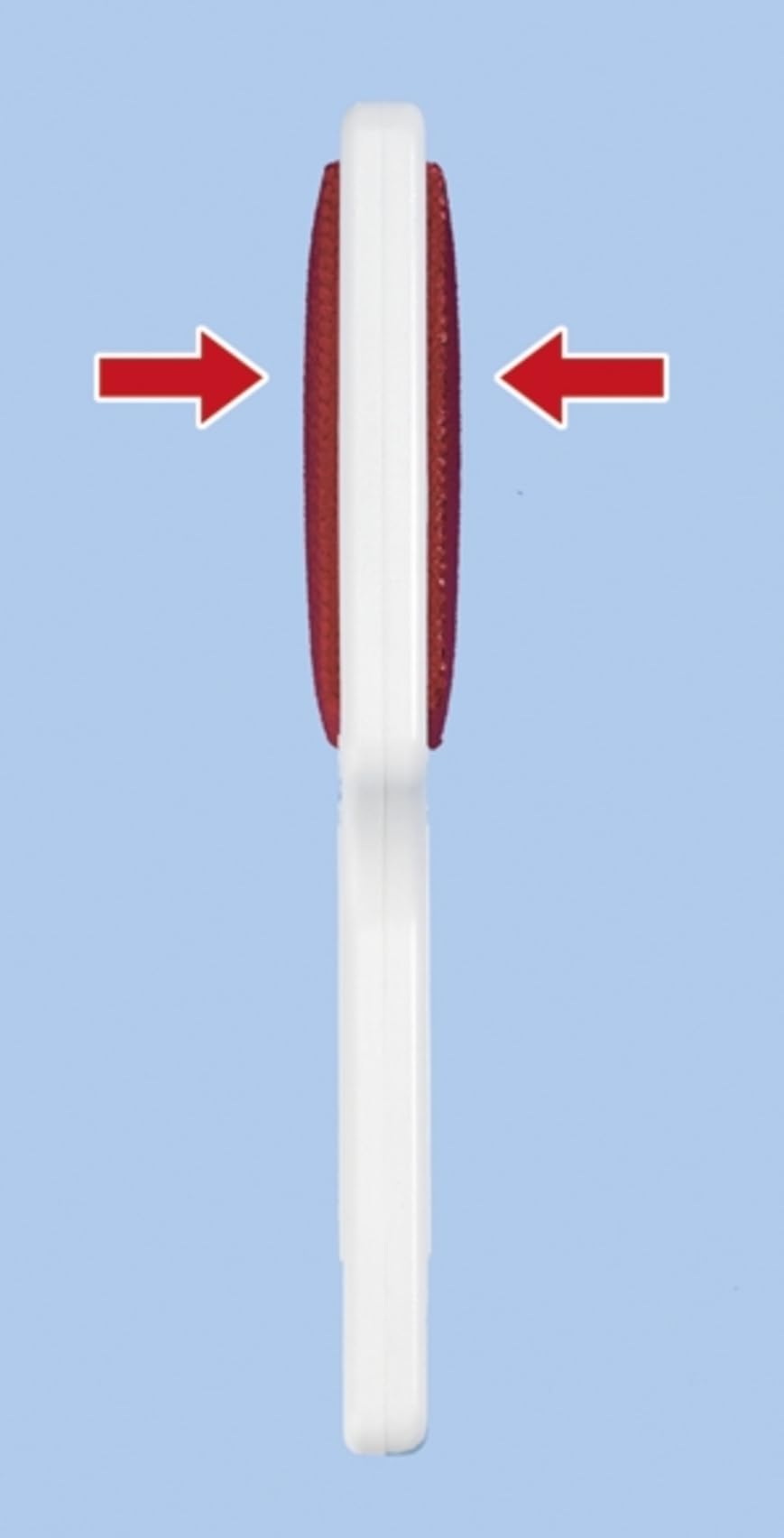 Wenko Junior spazzola tessuti doppia bianco rosso