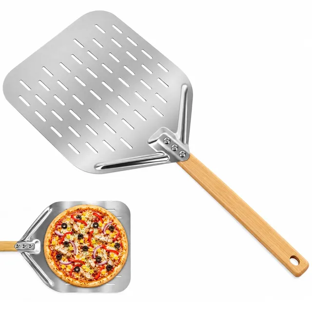 Quelcc Pala Pizza Forata Alluminio 39,5x30 cm