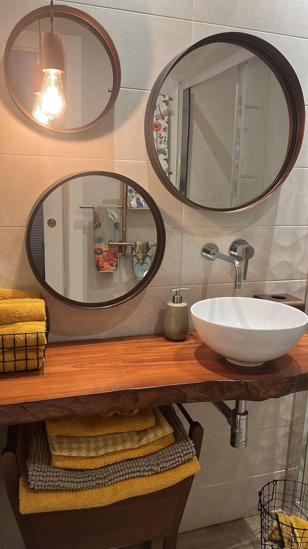 Wenko Soria cestino bagno nero 18x25x12 metallo