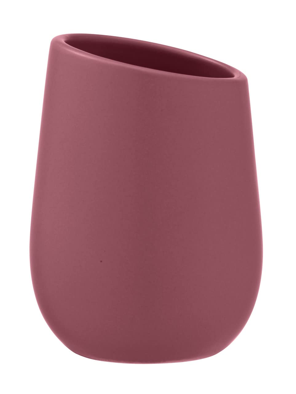WENKO Badi bicchiere portaspazzolini ceramica bianco