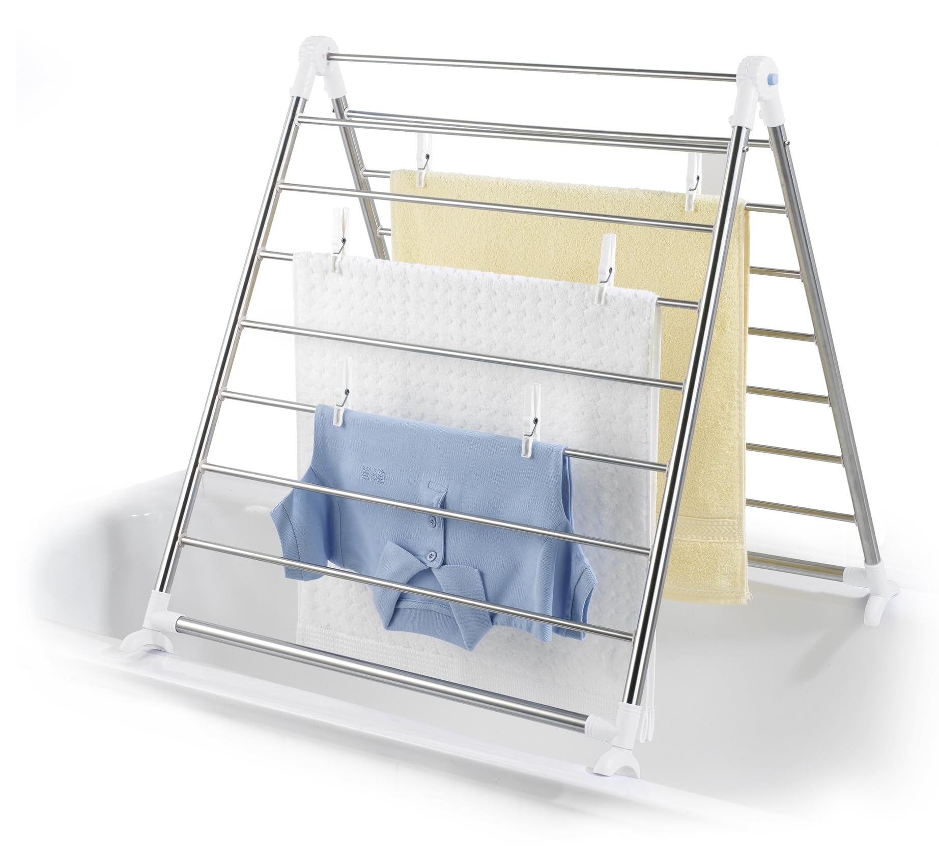 Wenko 3772020100 stendibiancheria vasca 11 m argento opaco