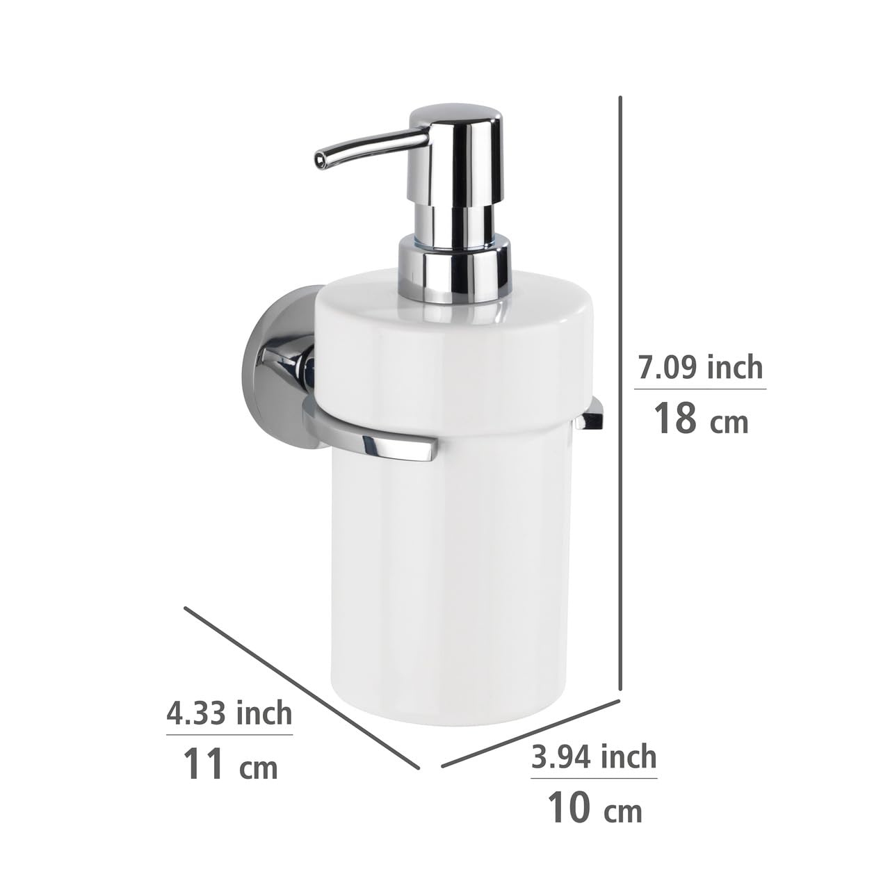 Wenko Isera UV-oc dosatore sapone 360 ml ceramica