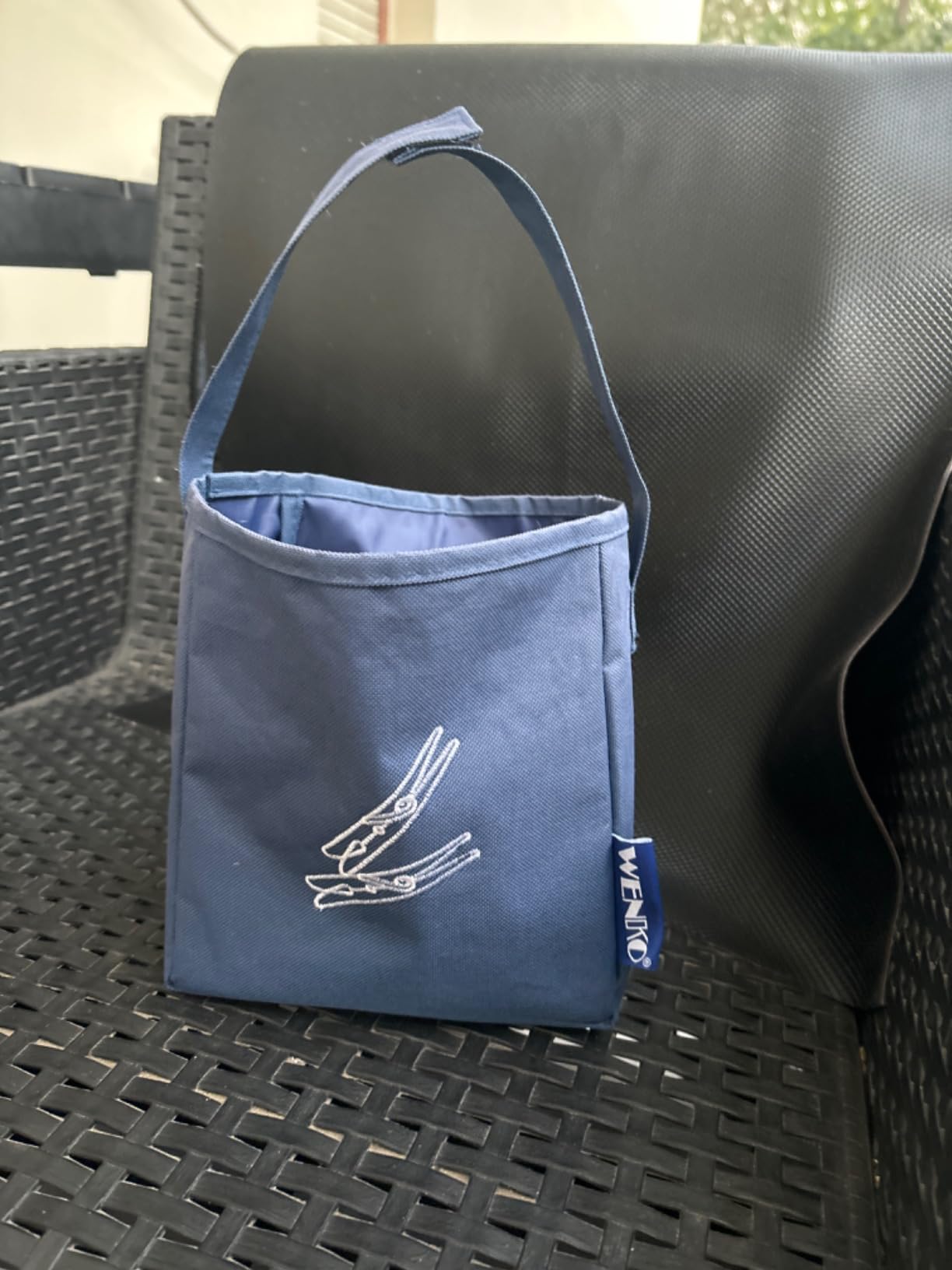 Wenko Cestino per Mollette Blu in Poliestere