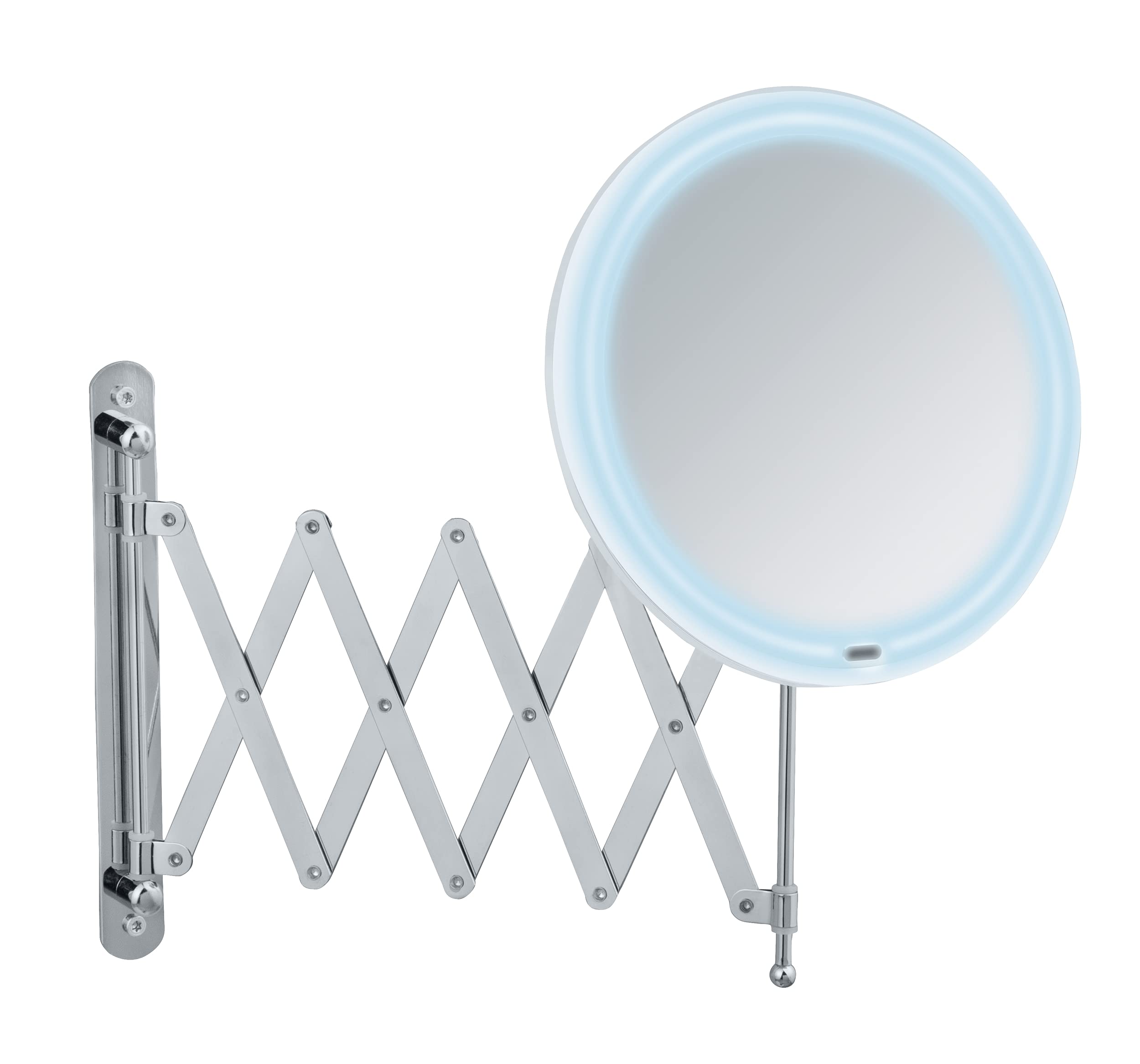 Wenko Barona specchio cosmetico LED 5x nero