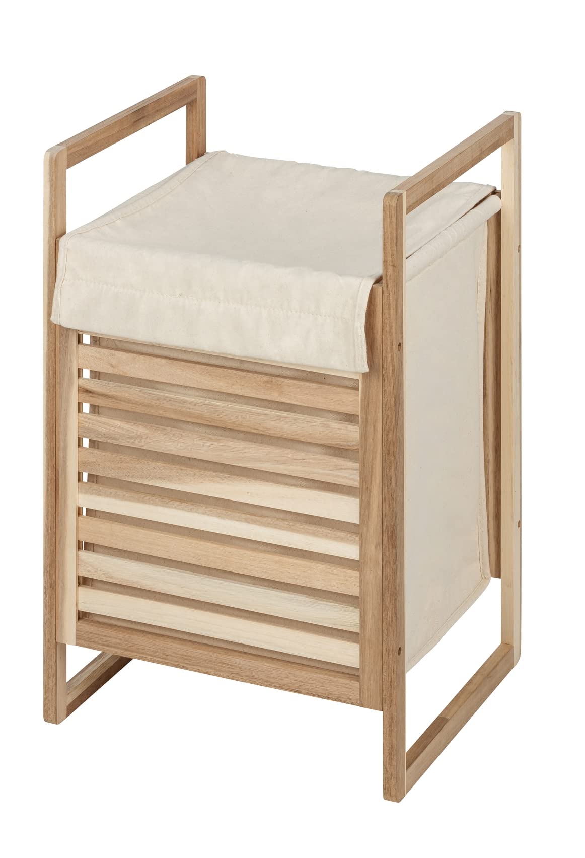 WENKO Acina cesto portabiancheria 40 L acacia