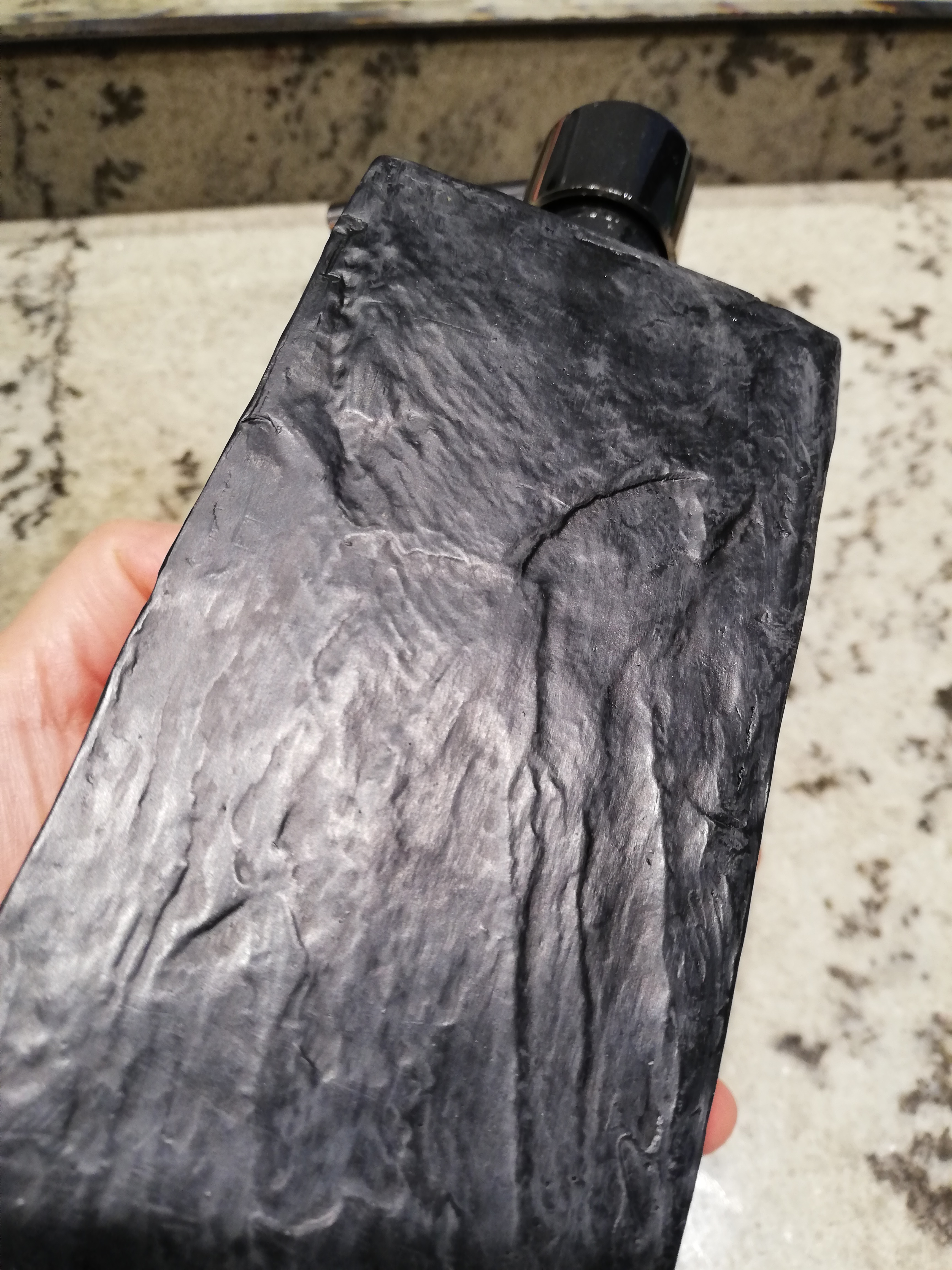 Wenko Slate Rock dispenser sapone 250 ml antracite effetto ardesia