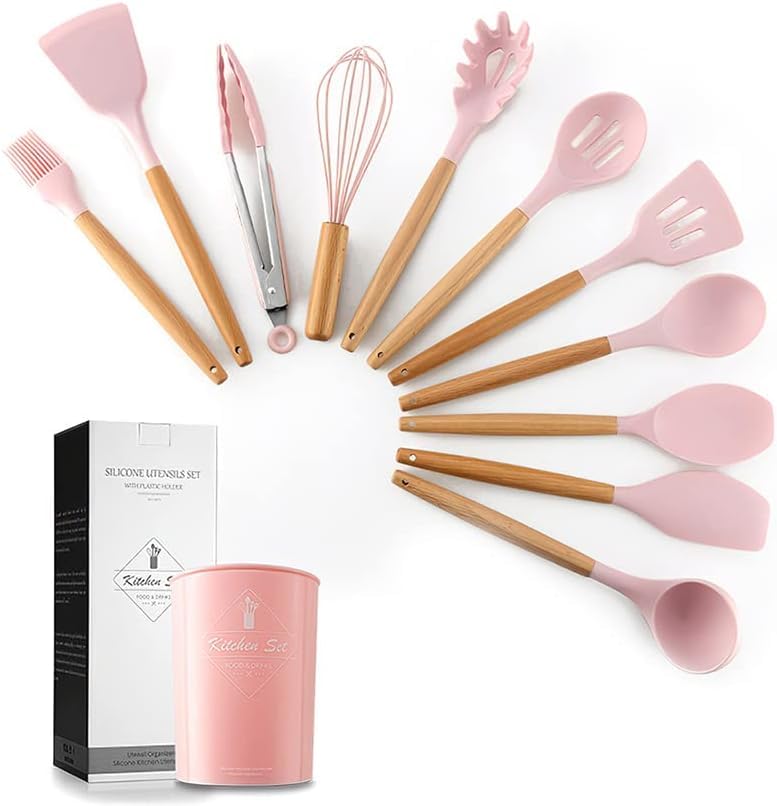 Cecaro Group set utensili cucina acciaio nero antiaderente