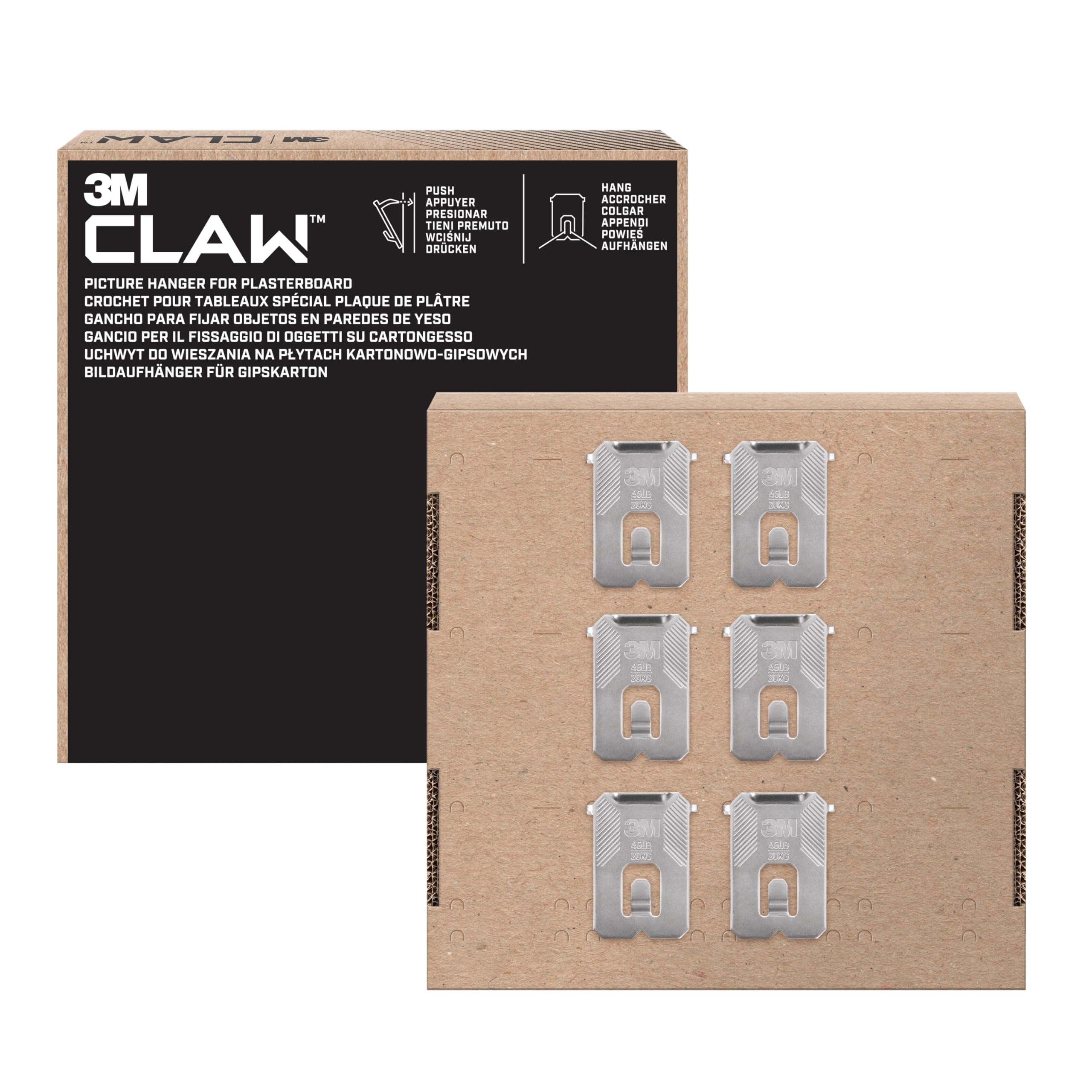 Command 3M Claw Ganci Cartongesso 6 Pezzi 20 kg