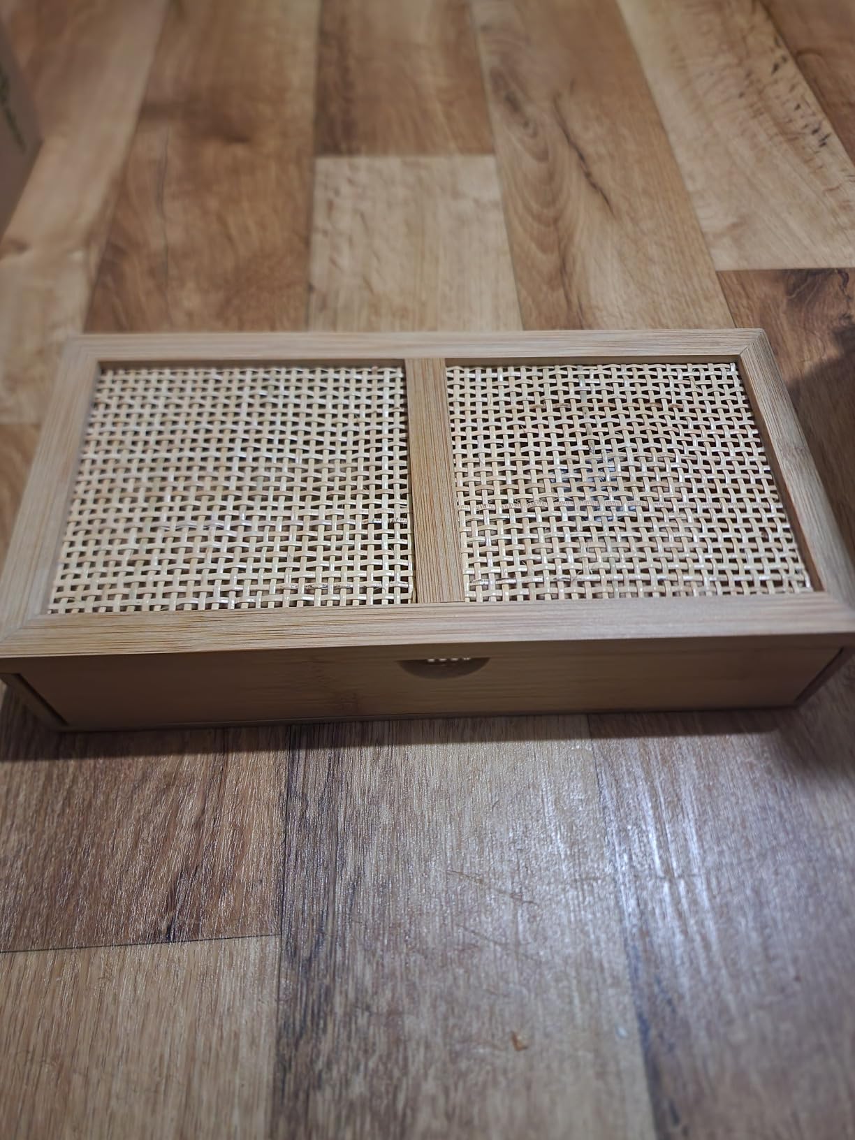 Wenko Allegre box bagno bambù rattan 28 cm