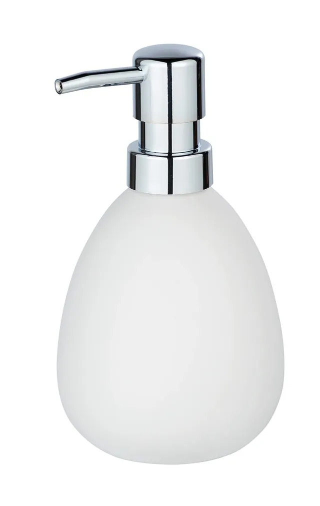 Wenko Polaris dosatore sapone ceramica bianco opaco 390 ml