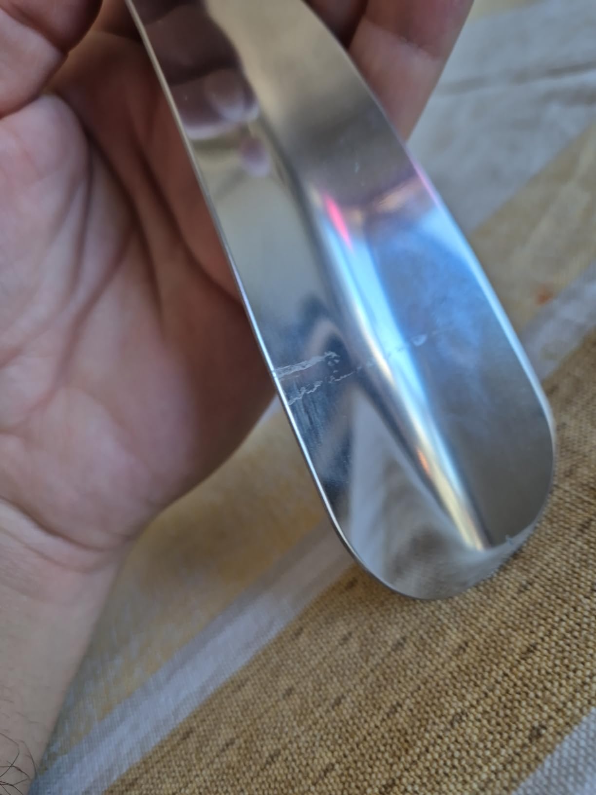 Quelcc calzascarpe metallo acciaio inox 16 cm