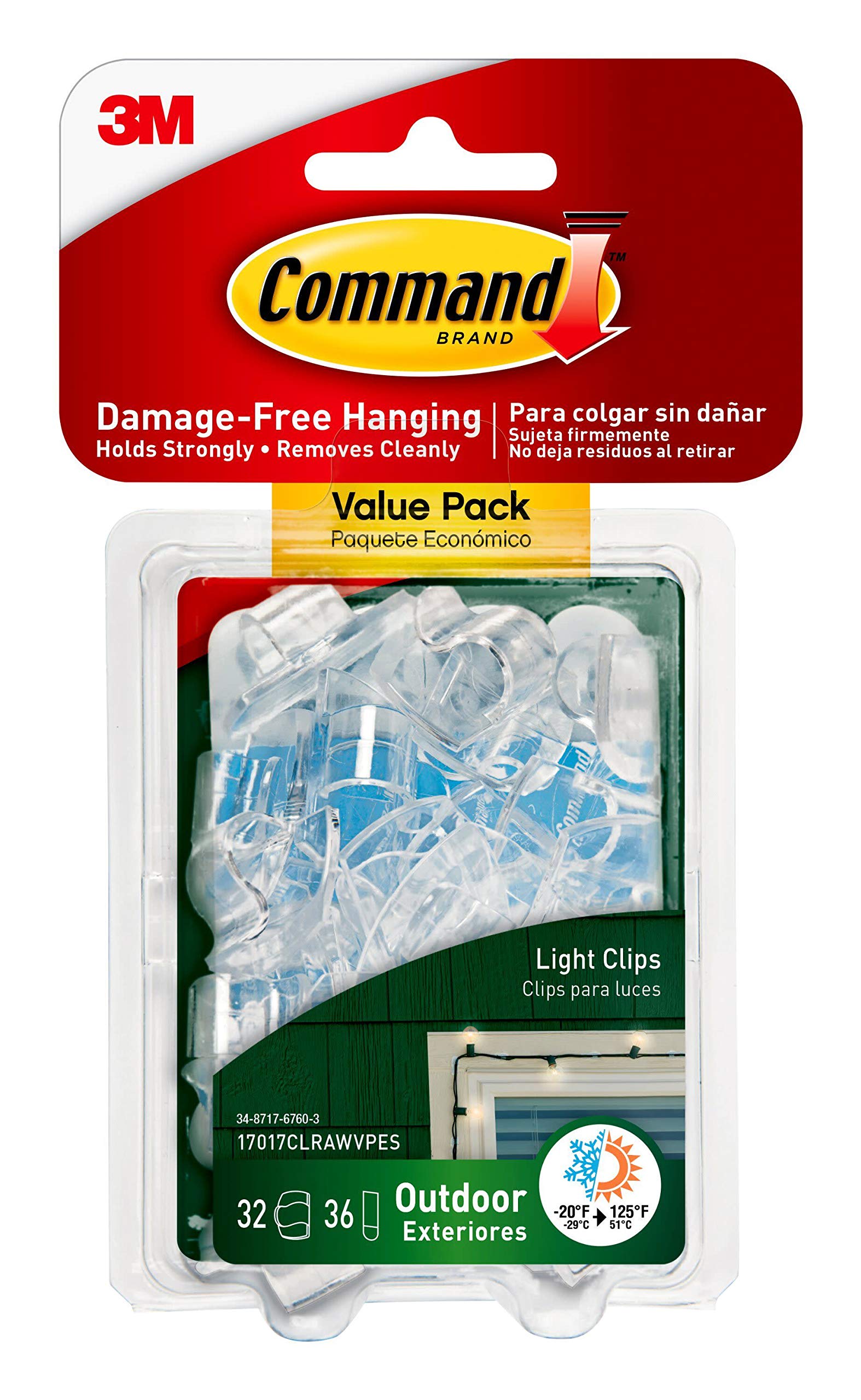 Command Clip per Cavi 4 Clip + 5 Strisce Adesive Indoor