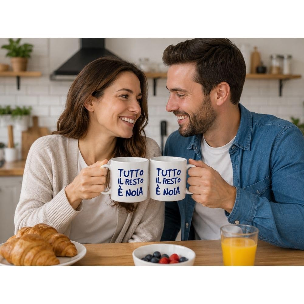 Cecaro Group Set 2 Mug 325 ml Ceramica Tutto il Resto è Noia