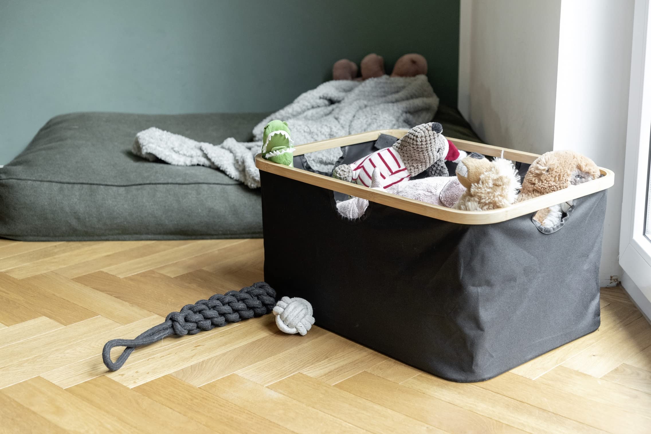 Wenko Ecori cesto portabiancheria naturale 32 litri