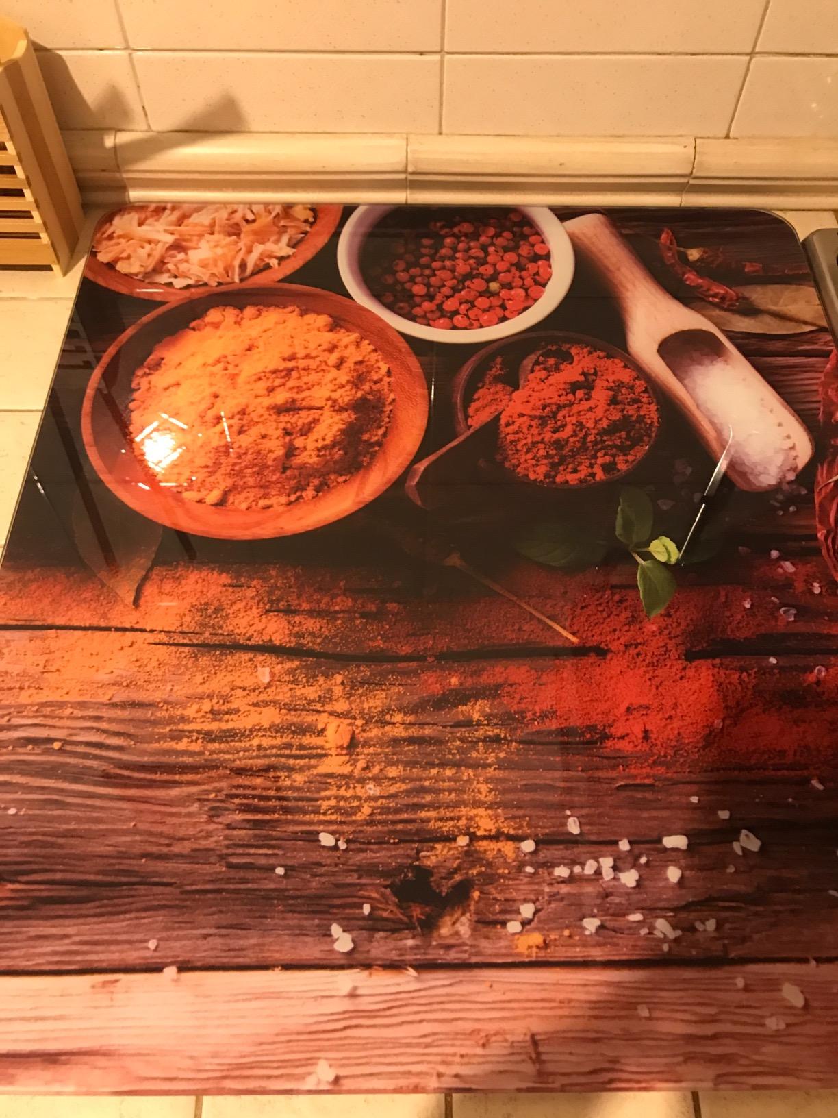 Wenko Peperoni Piccanti coprifornelli vetro 56 x 50 cm